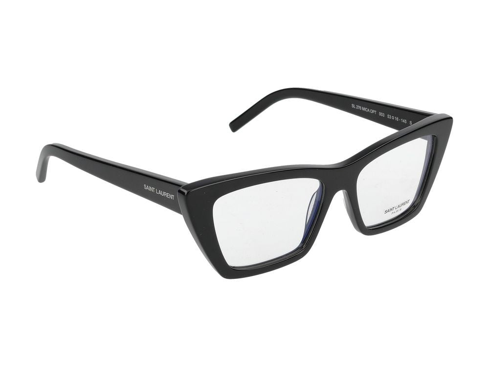 Saint Laurent Eyeglasses Sl 276 Mica Opt 003 Black Transparent