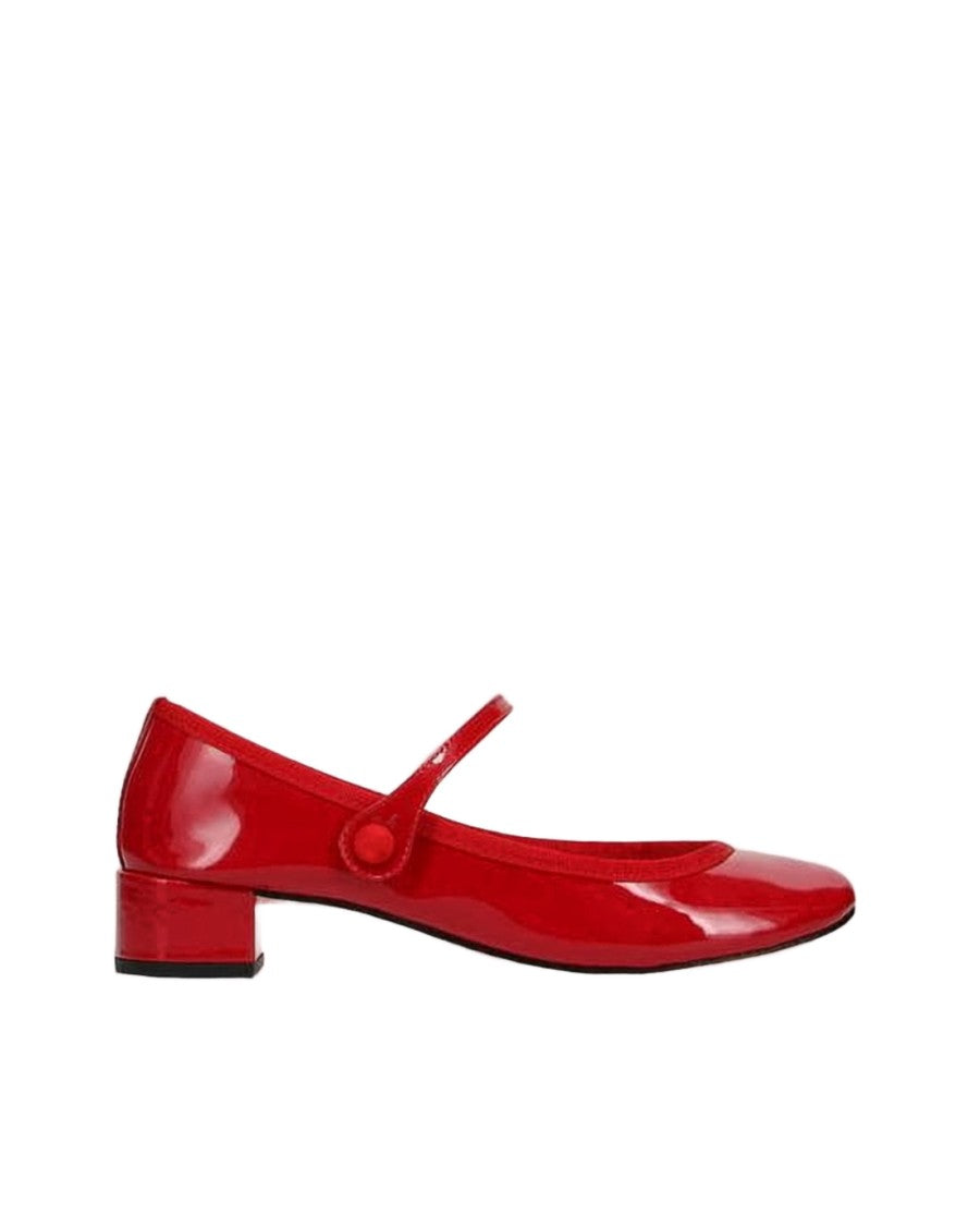 Repetto Glossy Red Calf Leather Pumps