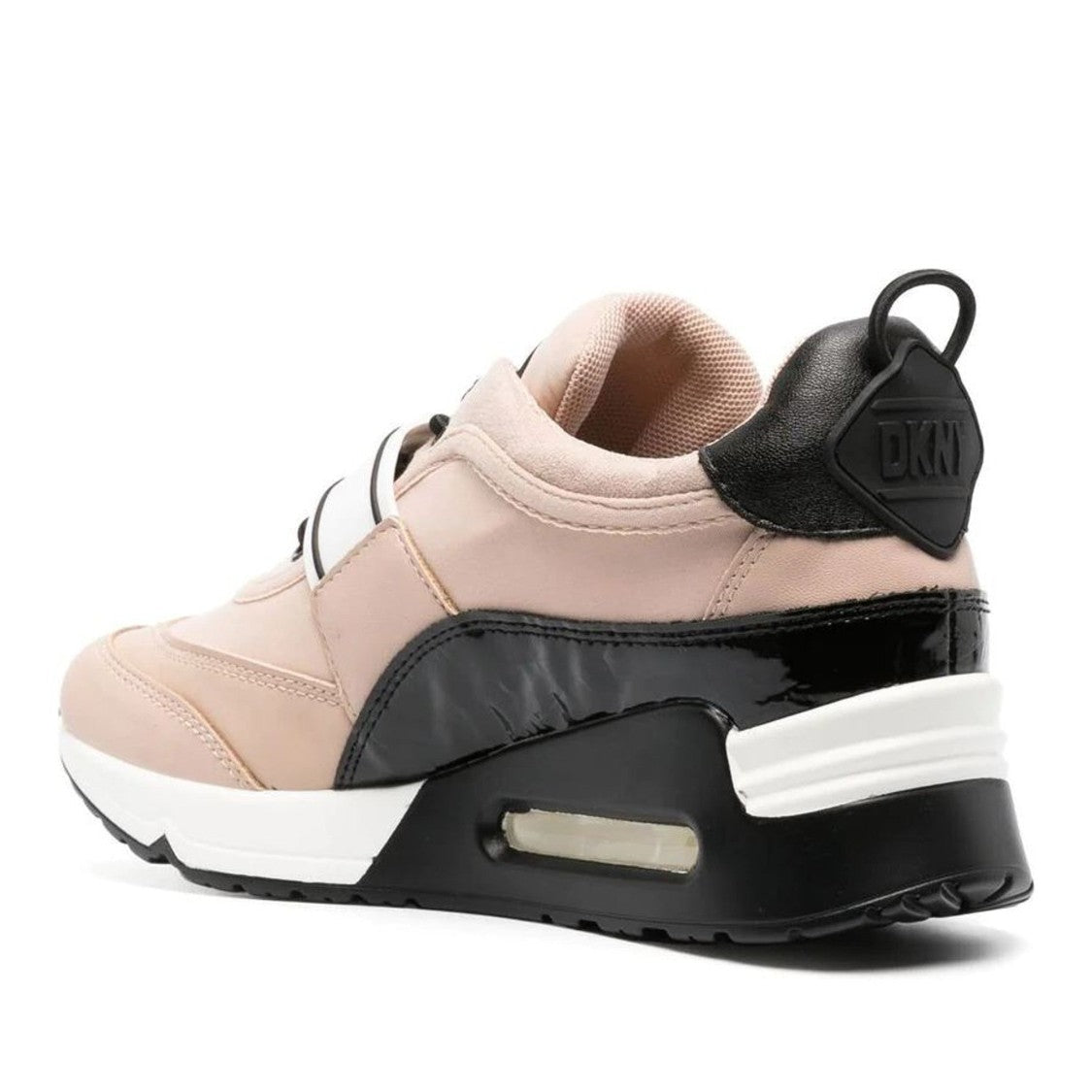 Dkny Aisilin Gold Air Cushion Glossy Accent Sneakers