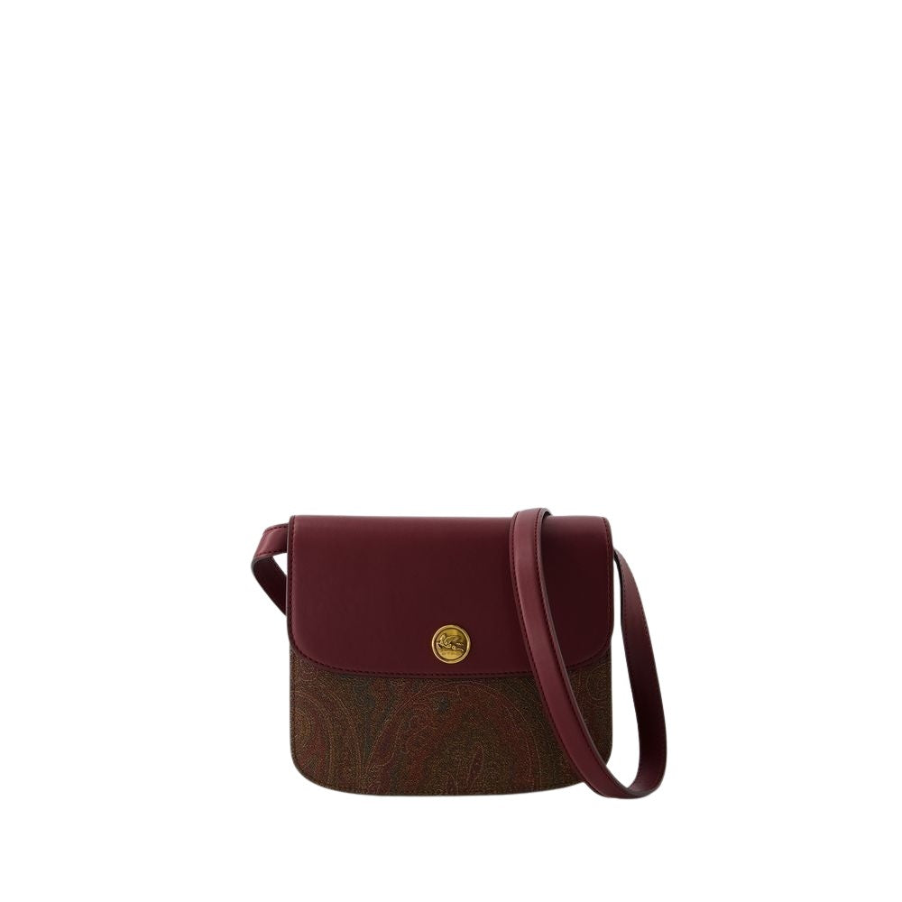 Etro Tracolla Crossbody - Leather - Burgundy