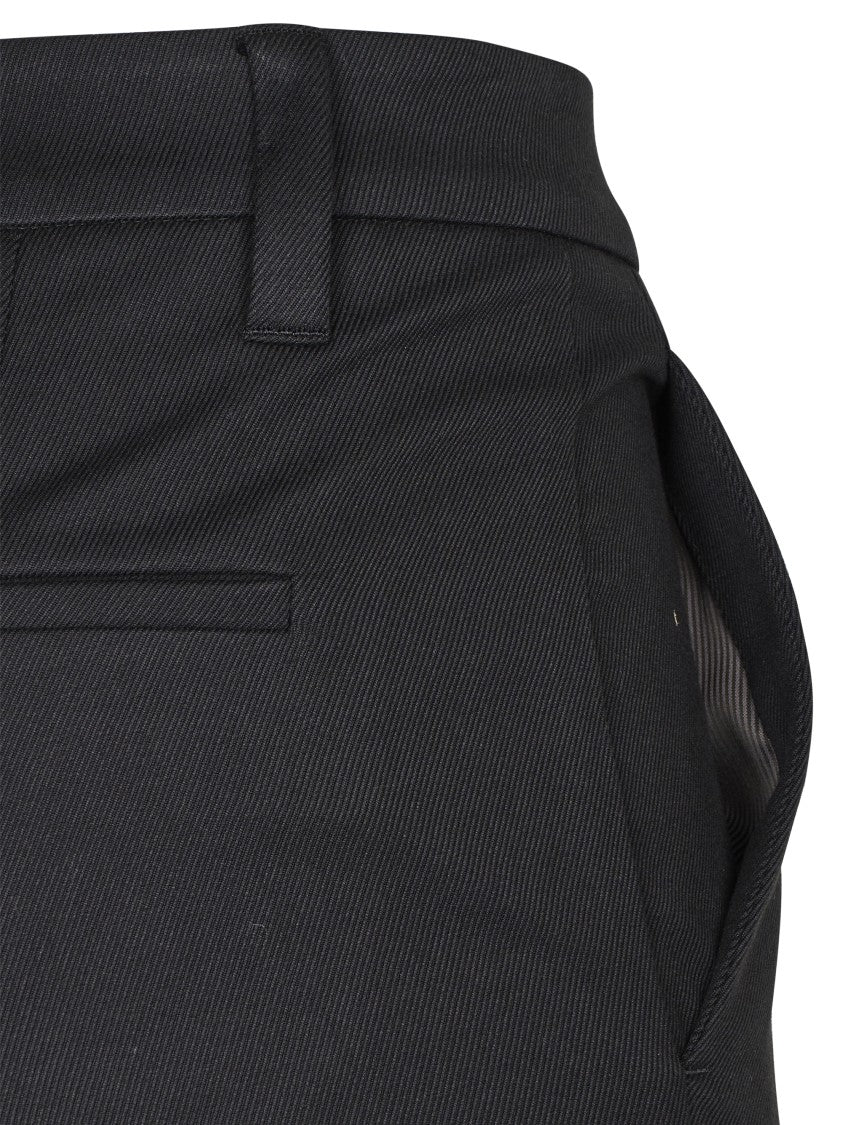 Brunello Cucinelli Tailored Slim Fit Trousers With Mid-Rise Waist And Textured Fabric
