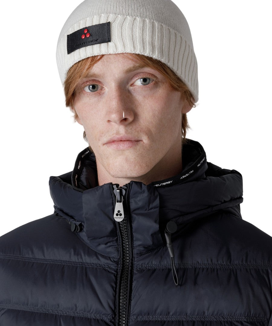 Peuterey Beige Water-Resistant Nylon Hooded Jacket