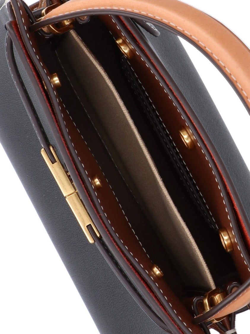 Tory Burch "Lee Radziwill" Mini Handbag – Black