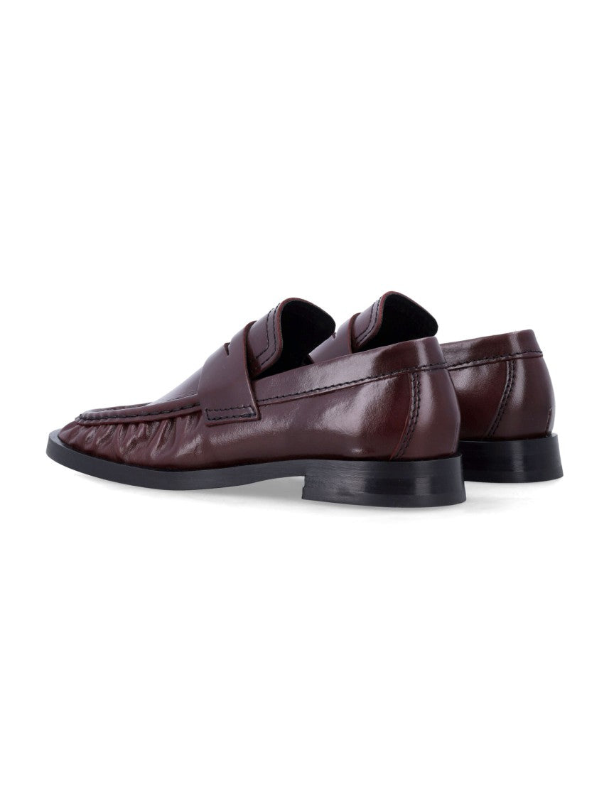 Miista Zita Bordeaux Leather Loafers