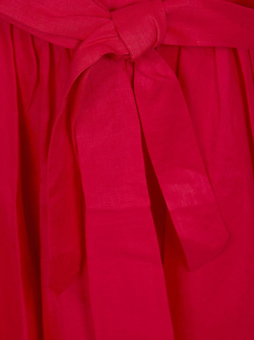 Zimmermann Fitted Midi Dress With Crisscross Straps