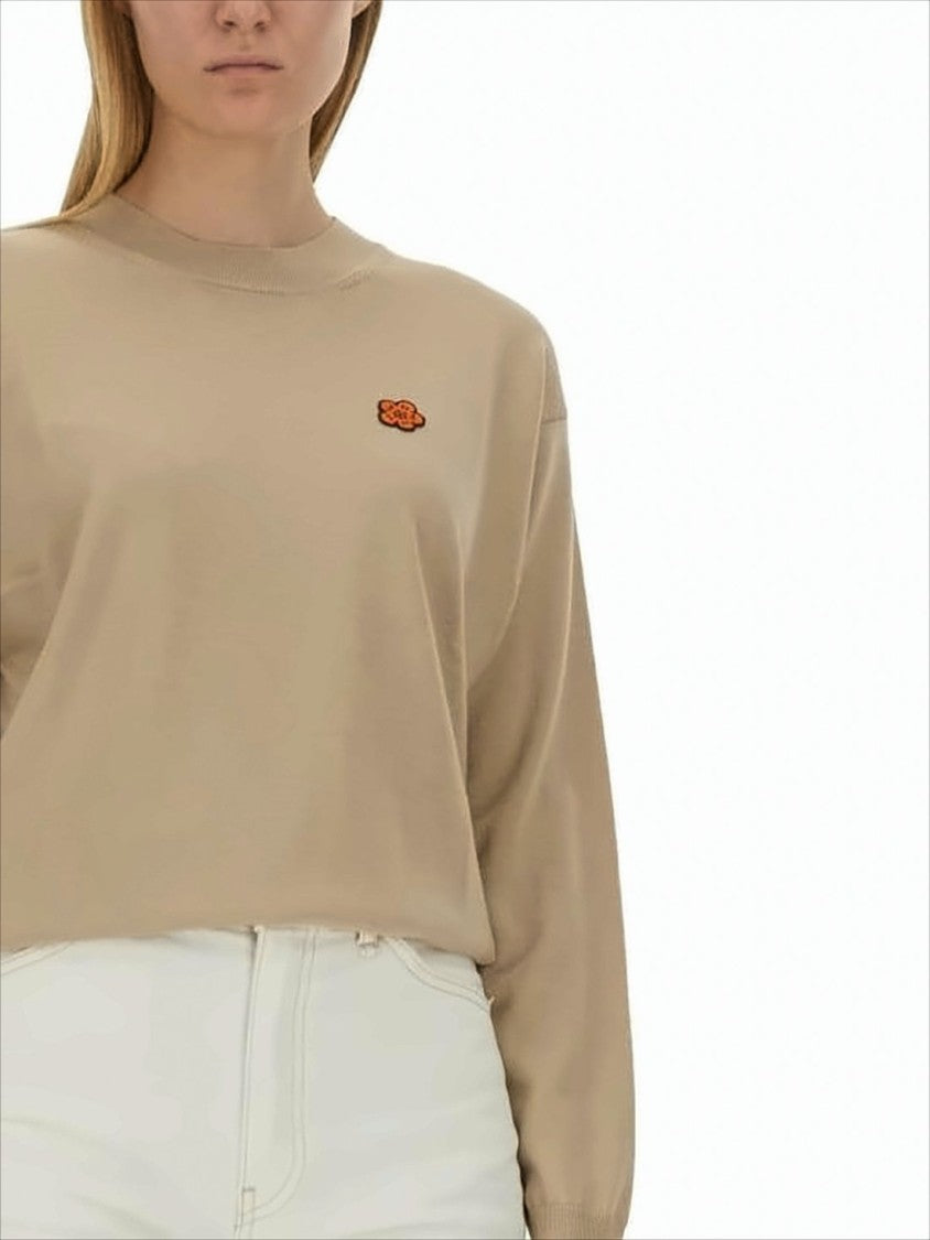 Kenzo Relaxed-Fit Wool Sweater With Subtle Logo