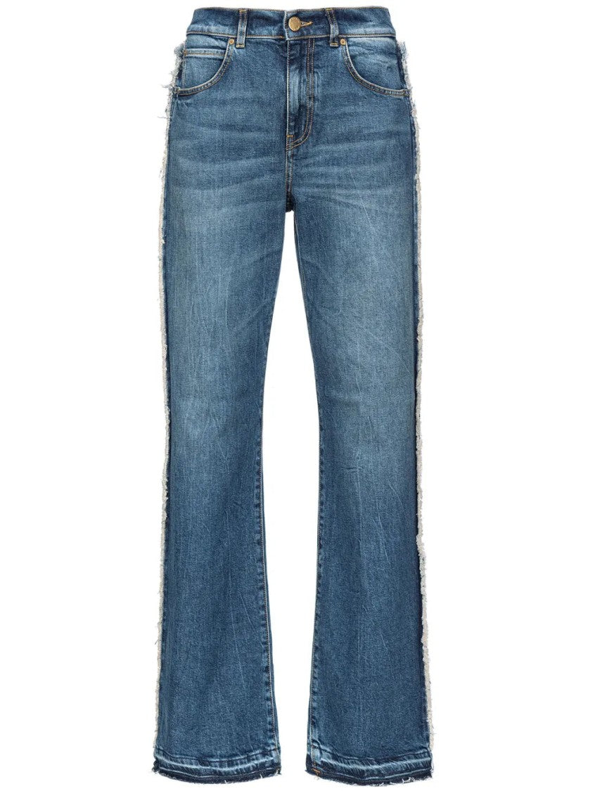 Pinko Wide-Leg Jeans With Cut-Out