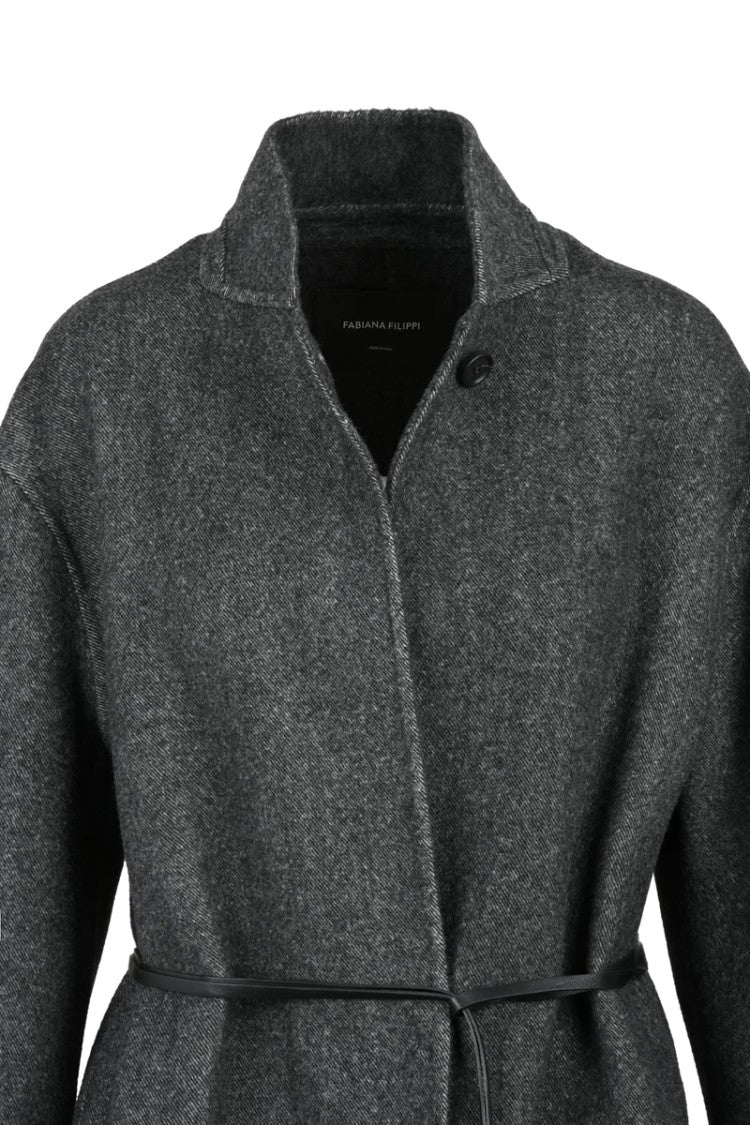 Fabiana Filippi Wool Coat - Grey