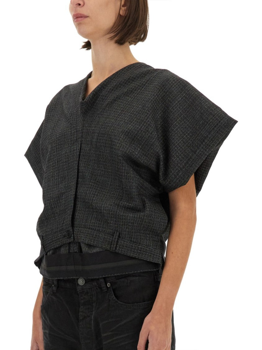 Balenciaga Regular Fit Tailored Wool Top