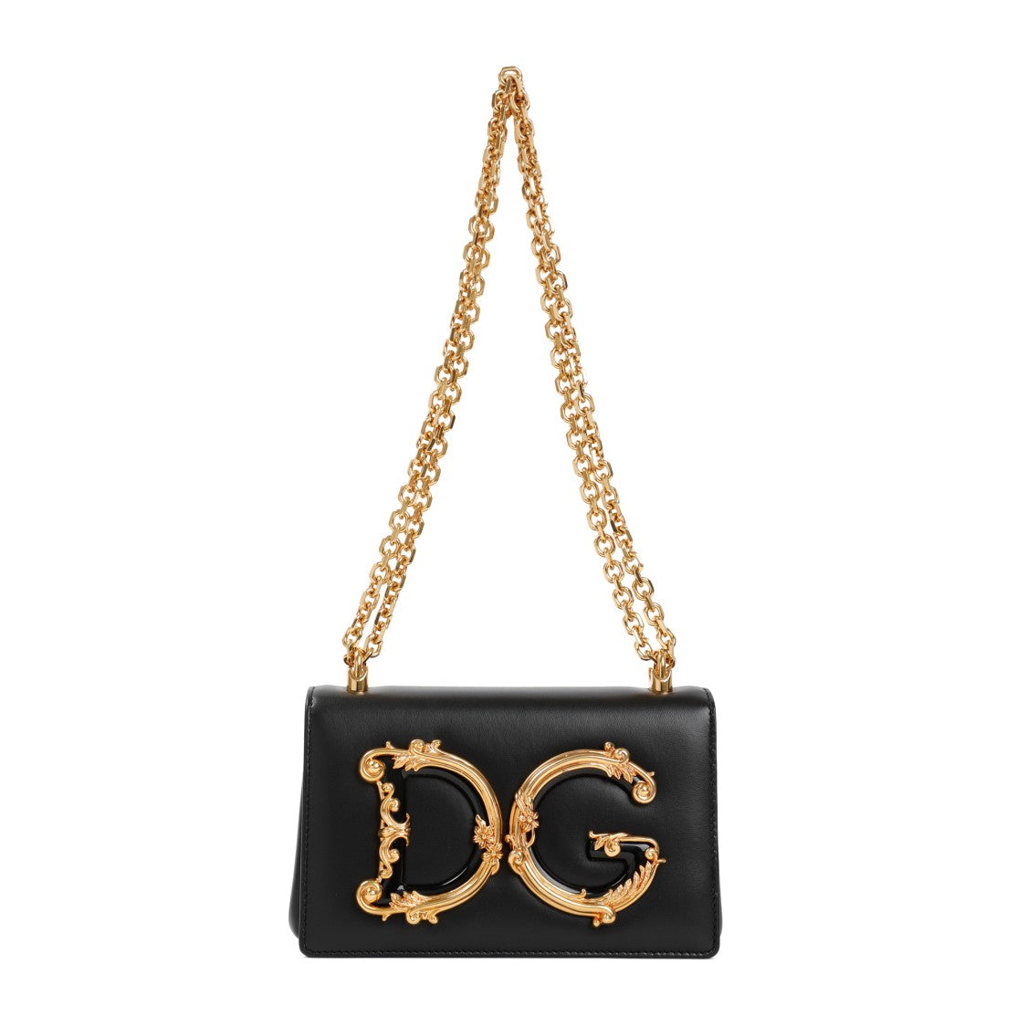 Dolce & Gabbana Black Clutch Dg Girls