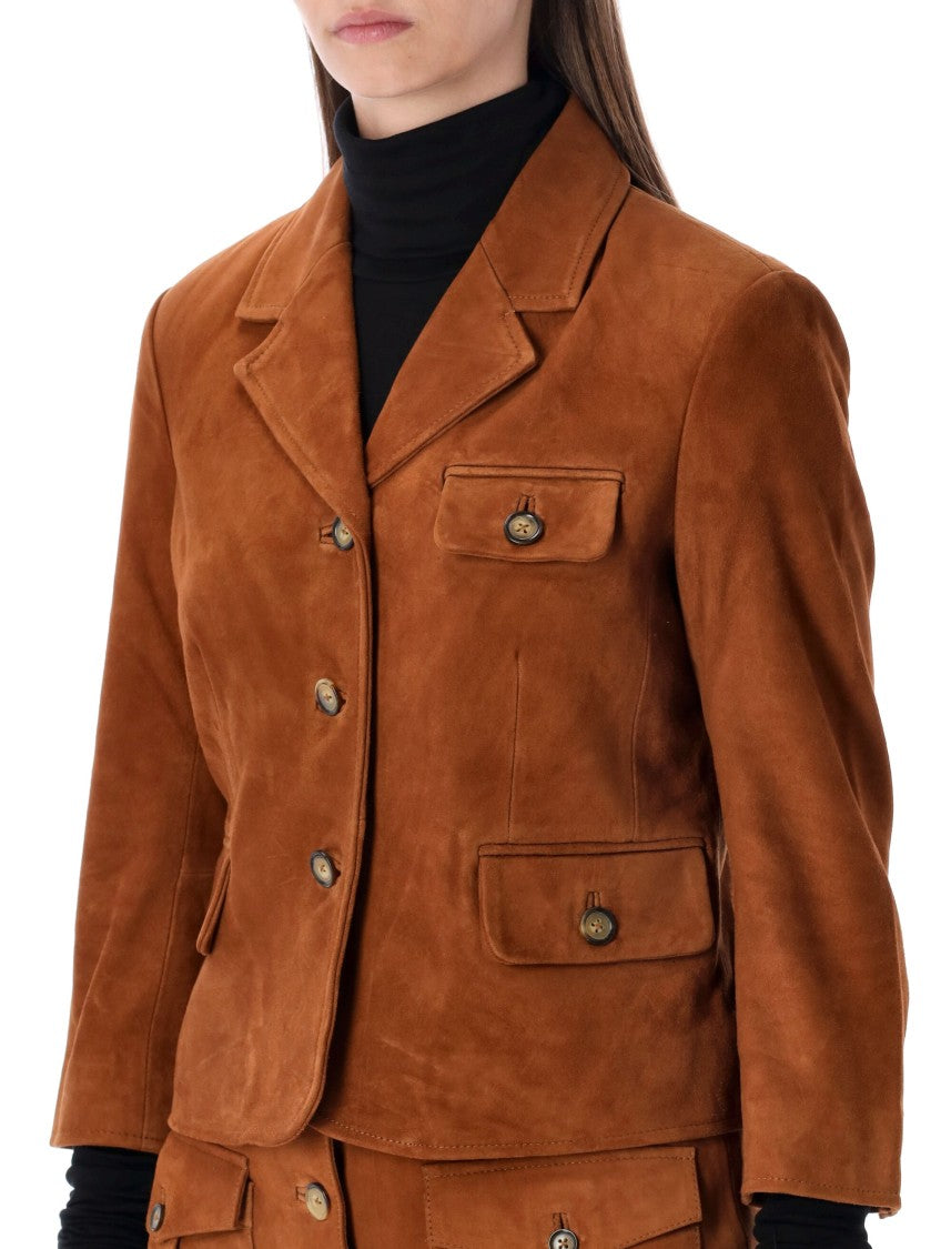The Garment Suede Fitted Jacket