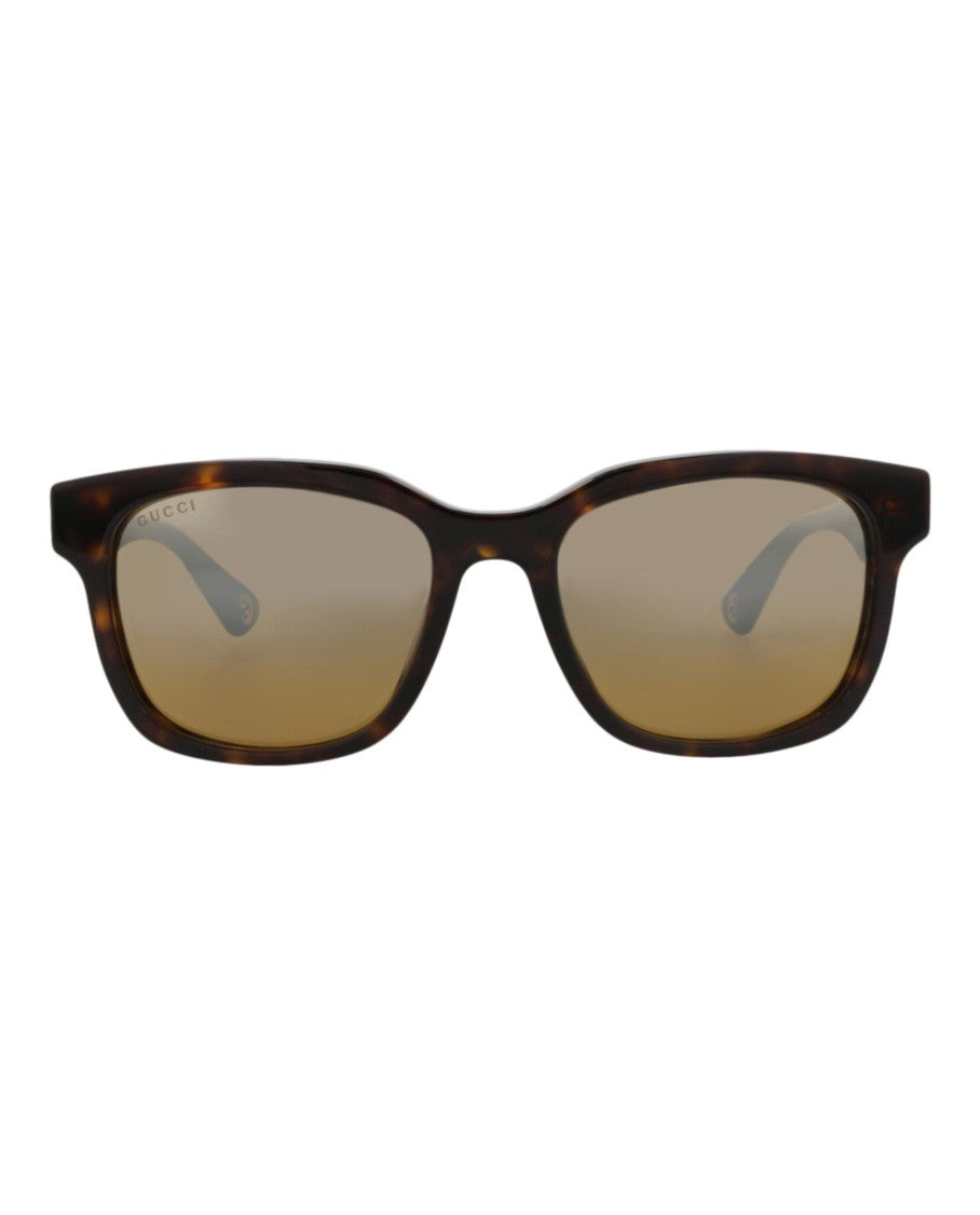 Gucci Square-Frame Tortoiseshell Sunglasses In Recycled Acetate
