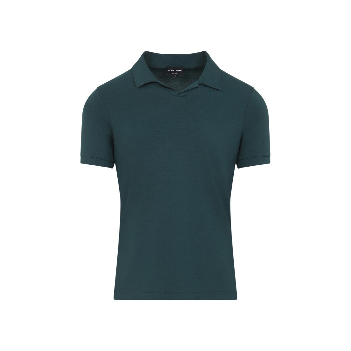 Giorgio Armani Woods Green Viscose Polo With Polo Collar