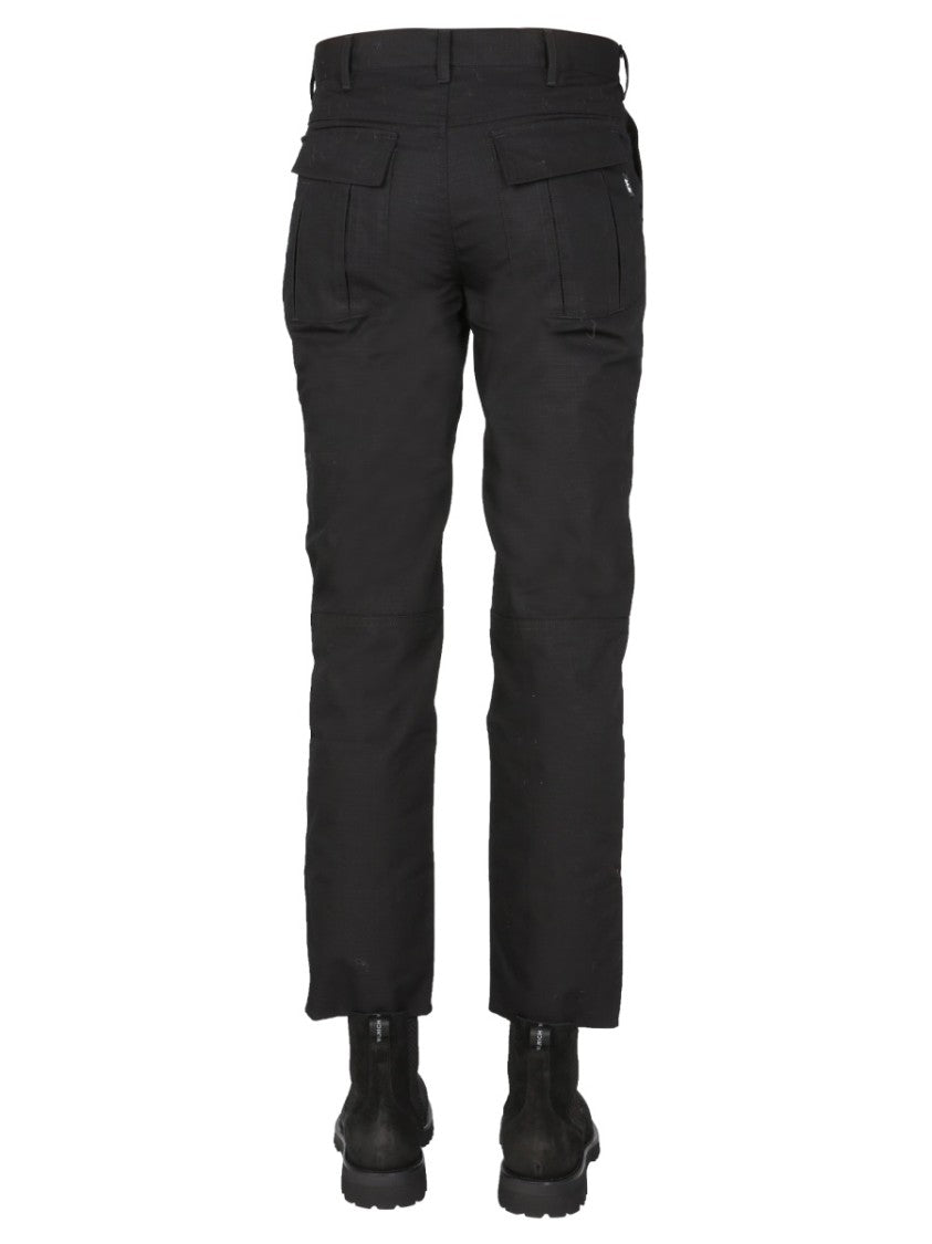 Arkair Straight-Leg Pants With Logo Button Closure