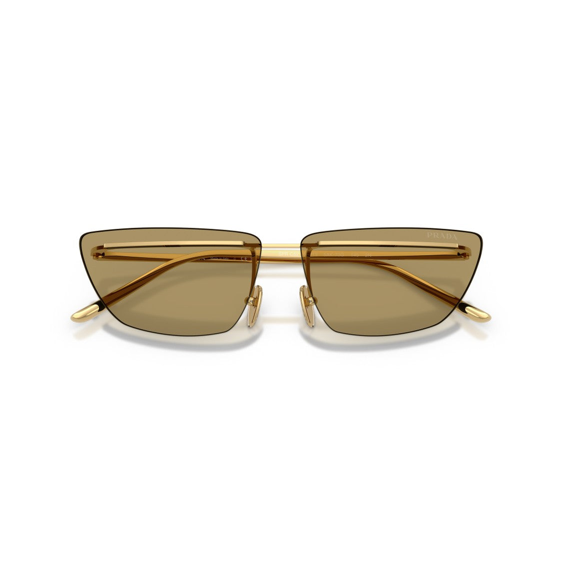Prada 0Pr C52s Angular Metal Frame Sunglasses