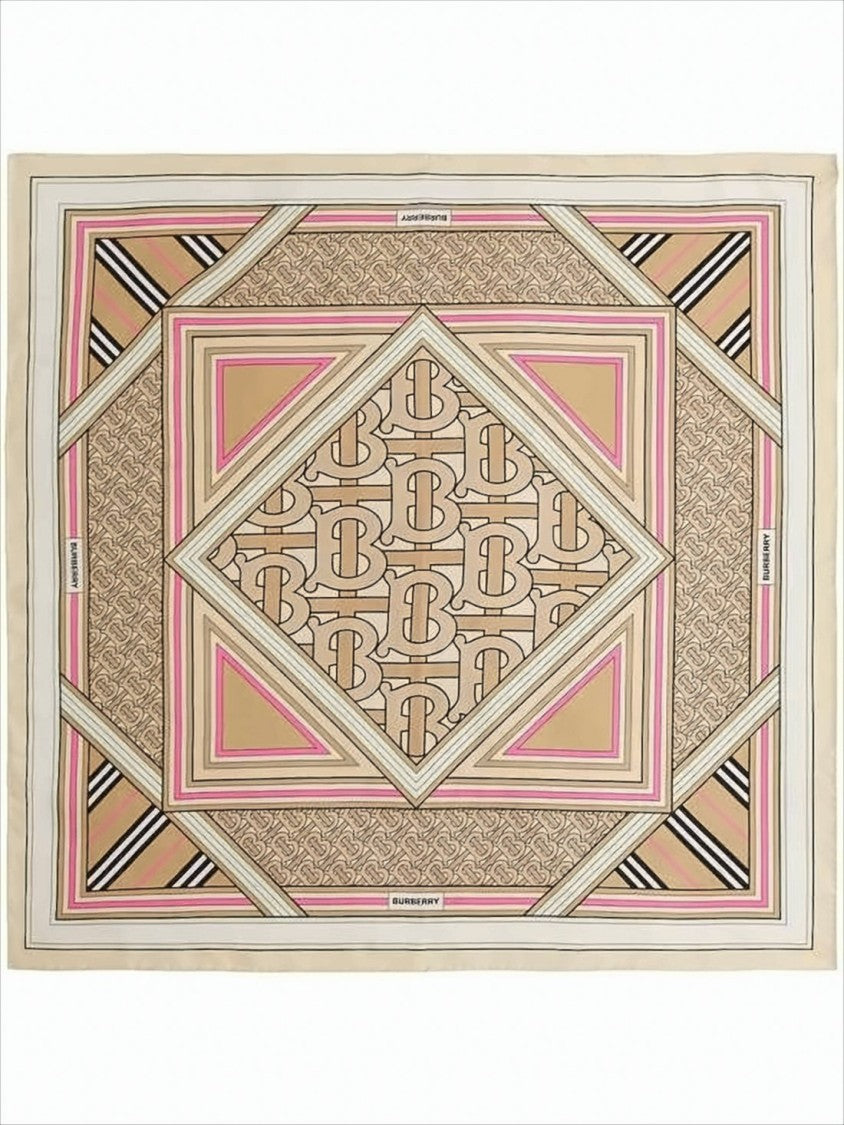 Burberry Geometric Silk Scarf
