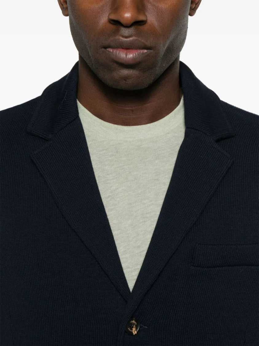 Eleventy Single-Breasted Knitted Blazer