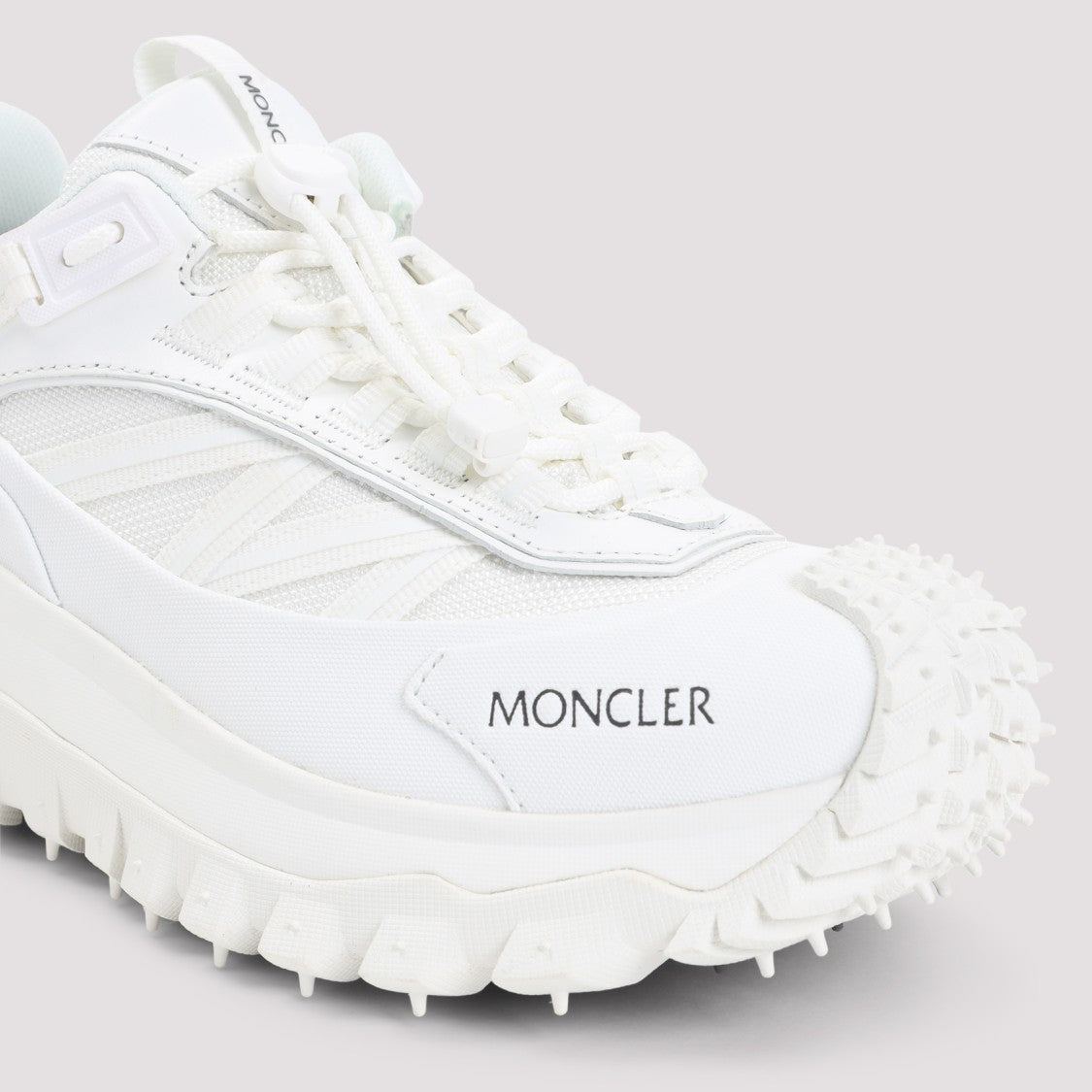 Moncler Trailgrip Gtx White Leather Sneakers