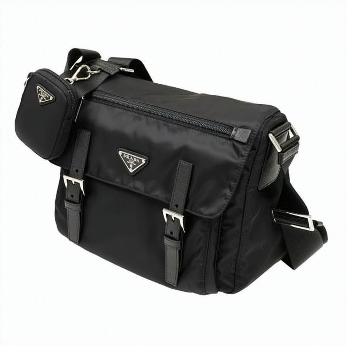 Prada Nylon Crossbody Bag With Adjustable Strap