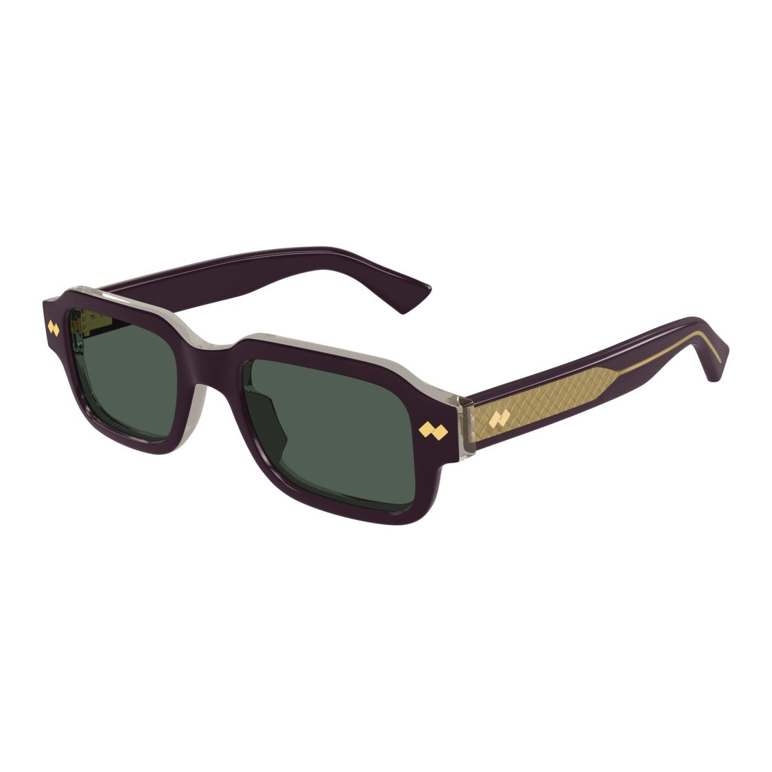 Bottega Veneta Bv1442s Rectangular Frame Sunglasses