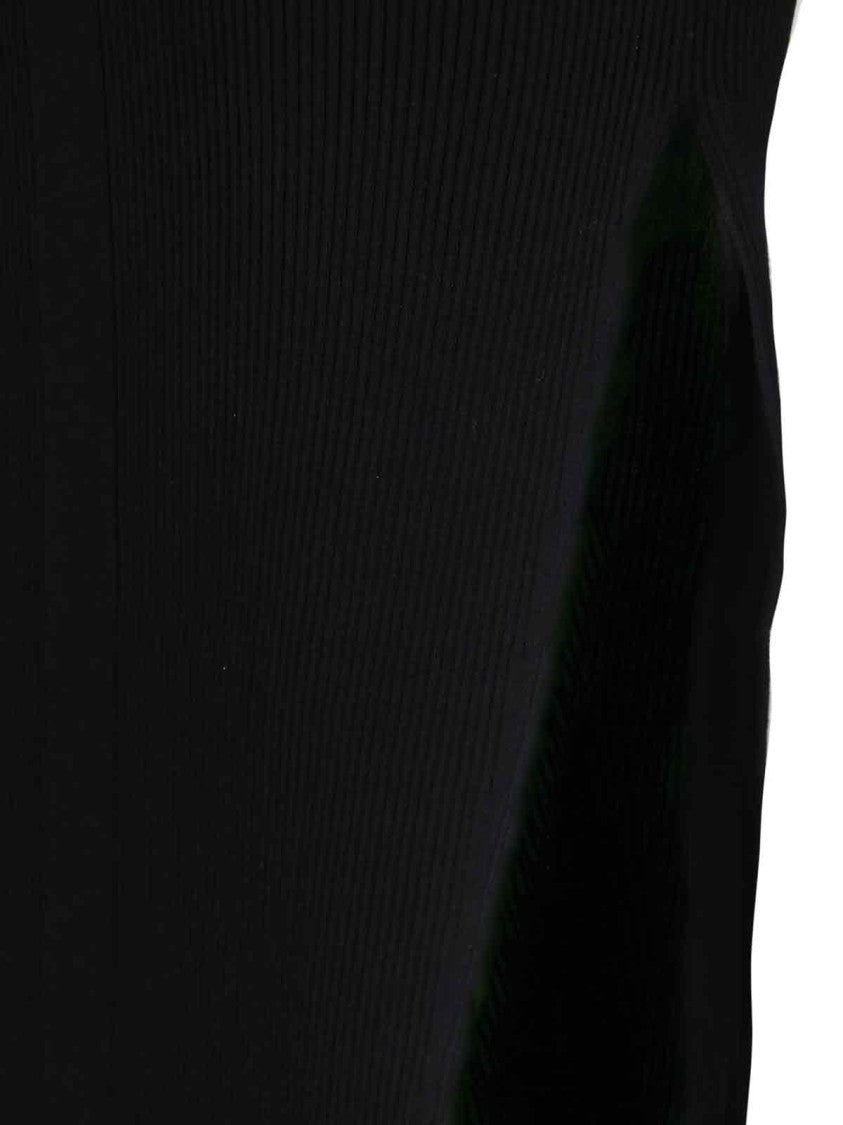 Rick Owens Asymmetrical Maxi Dress – Black