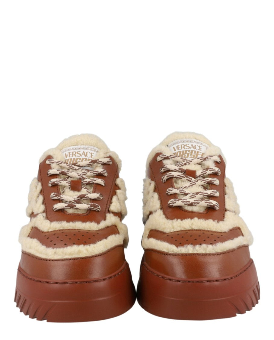 Versace Odissea Shearling Sneakers