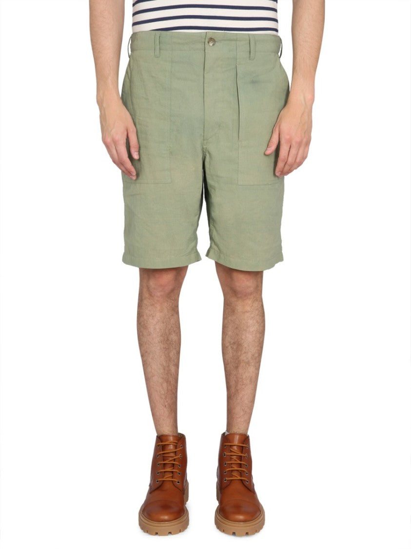 Engineered Garments Button Closure Bermuda Shorts