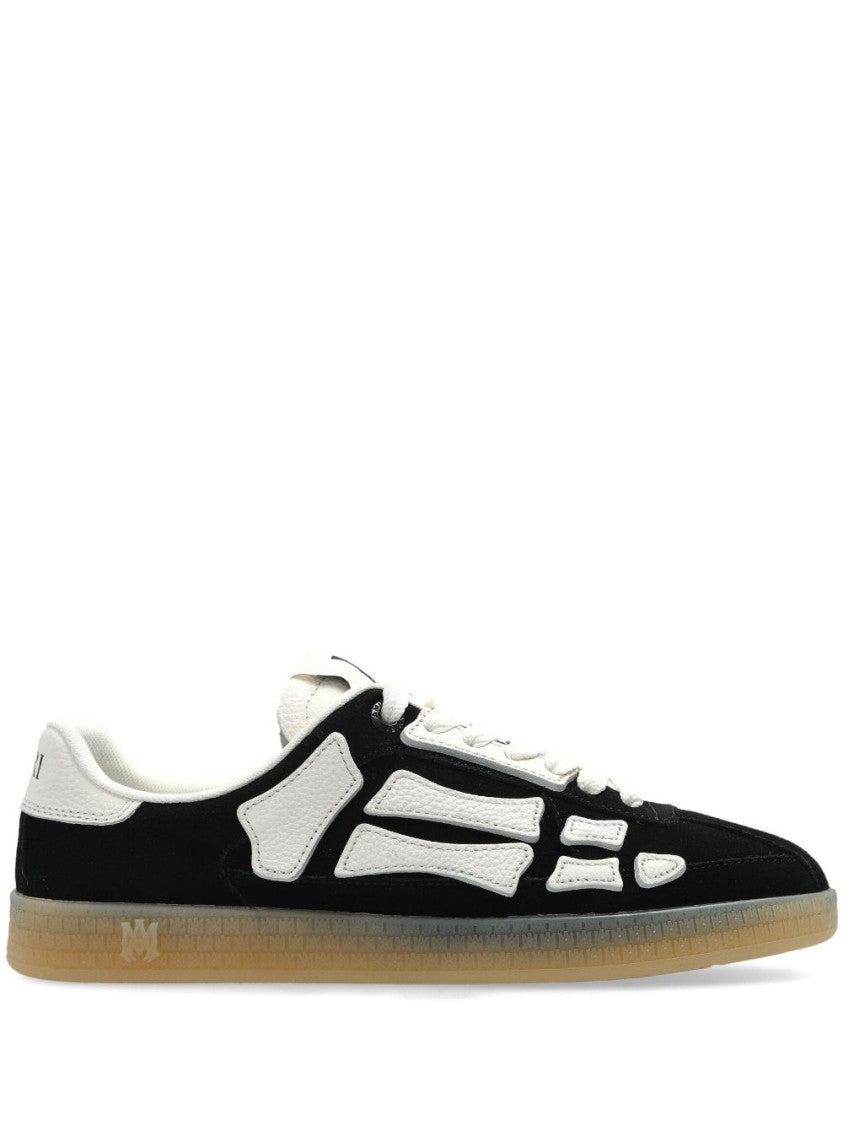 Amiri Black Suede Sneakers With White Leather Accents