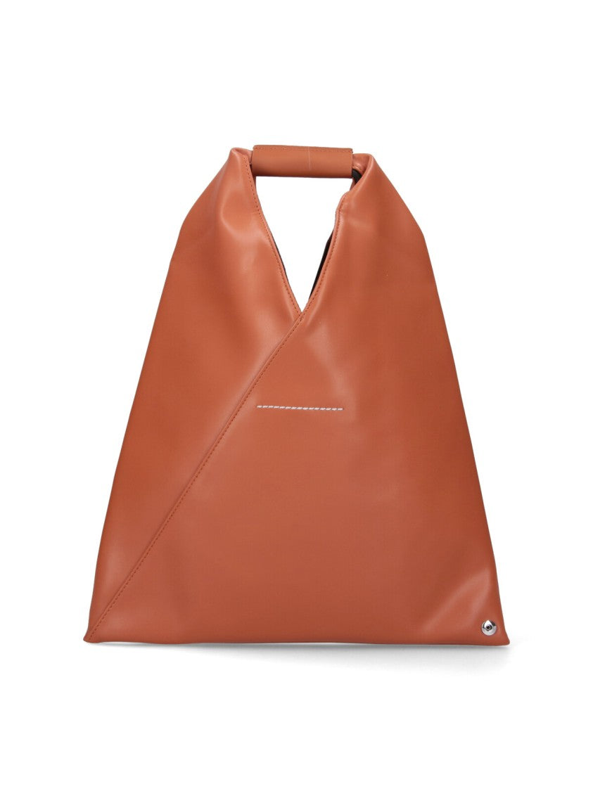 Mm6 By Maison Margiela "Japanese" Small Tote Bag Brown