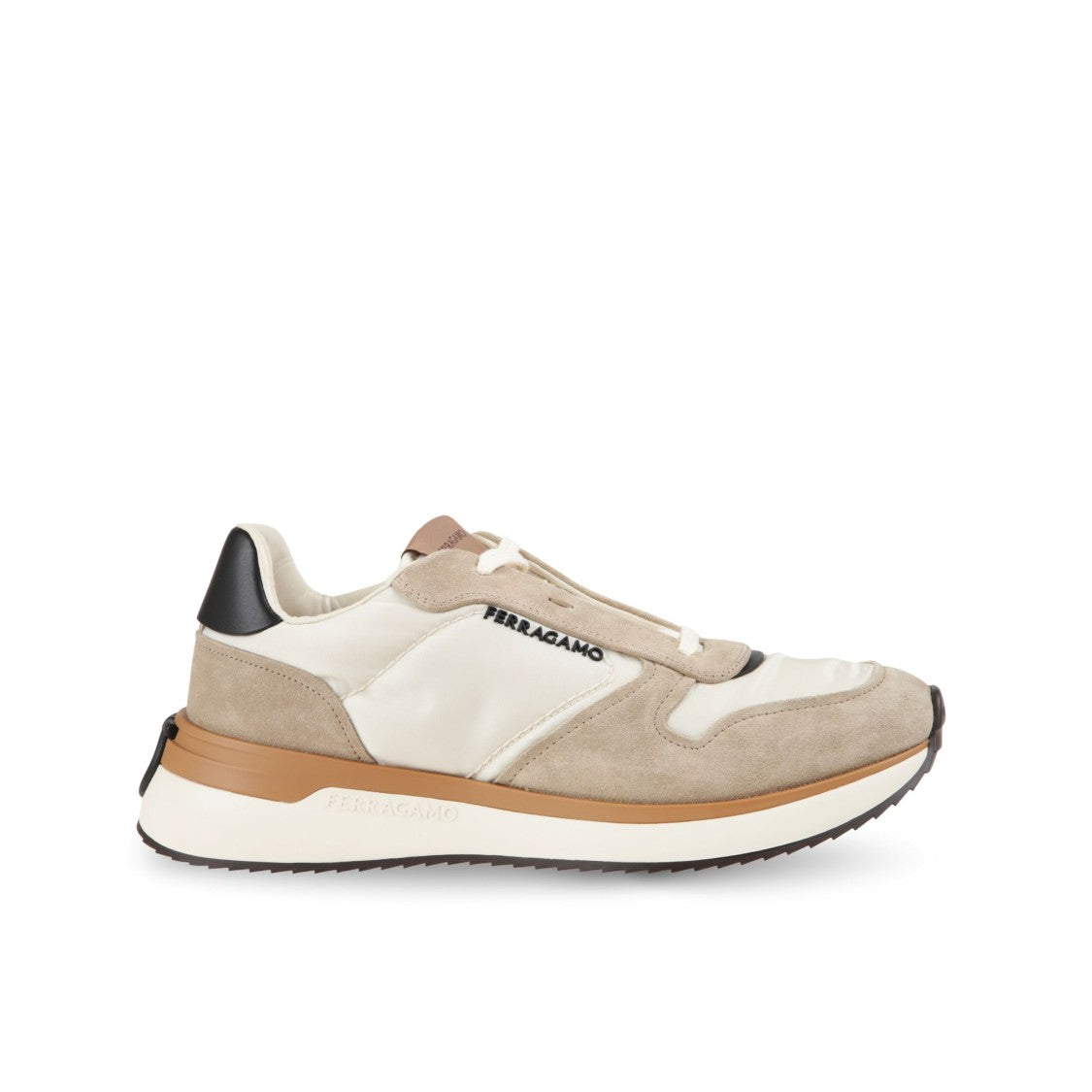 Ferragamo Low-Top Sneakers With Smooth Finish And Streamlined Shape