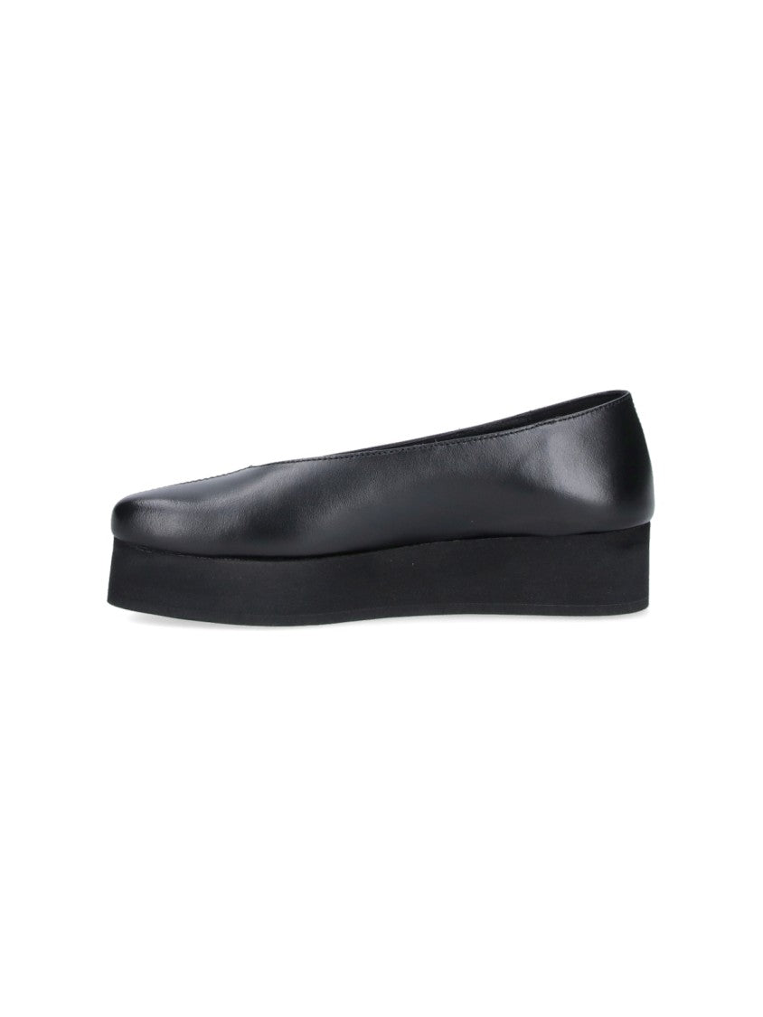 Comme Des Garçons Black Ribbon Detail Platform Sneakers