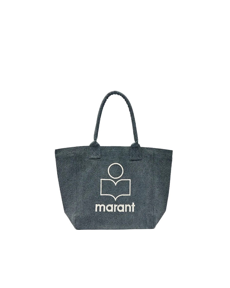 Isabel Marant Faded Blue Yenky Cotton Tote Bag