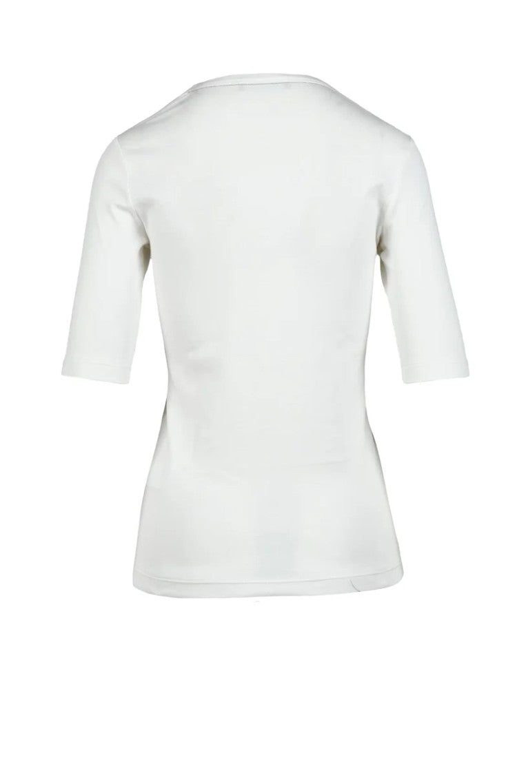Fabiana Filippi Fitted Short-Sleeve T-Shirt With Scoop Neckline