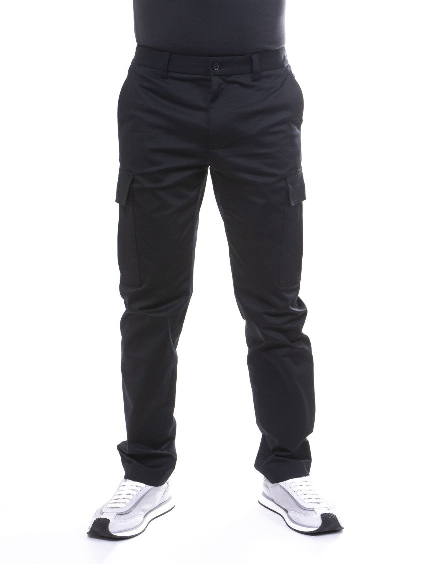 Dolce & Gabbana Black Structured Multi-Pocket Cargo Pants