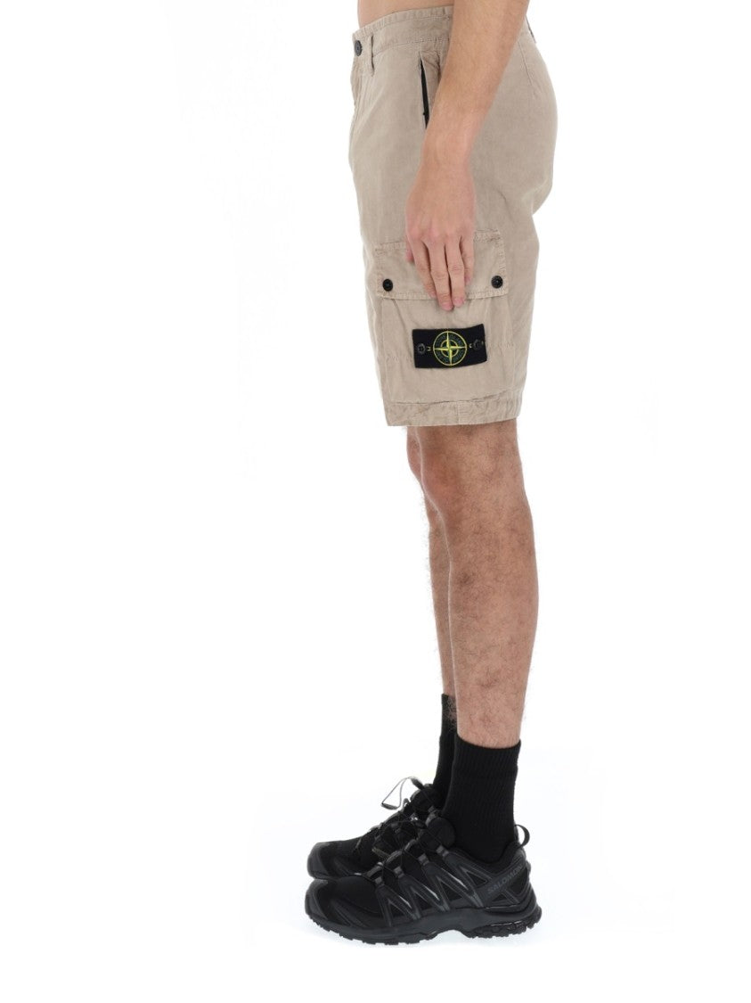 Stone Island Cargo Cotton Multi Pockets Shorts