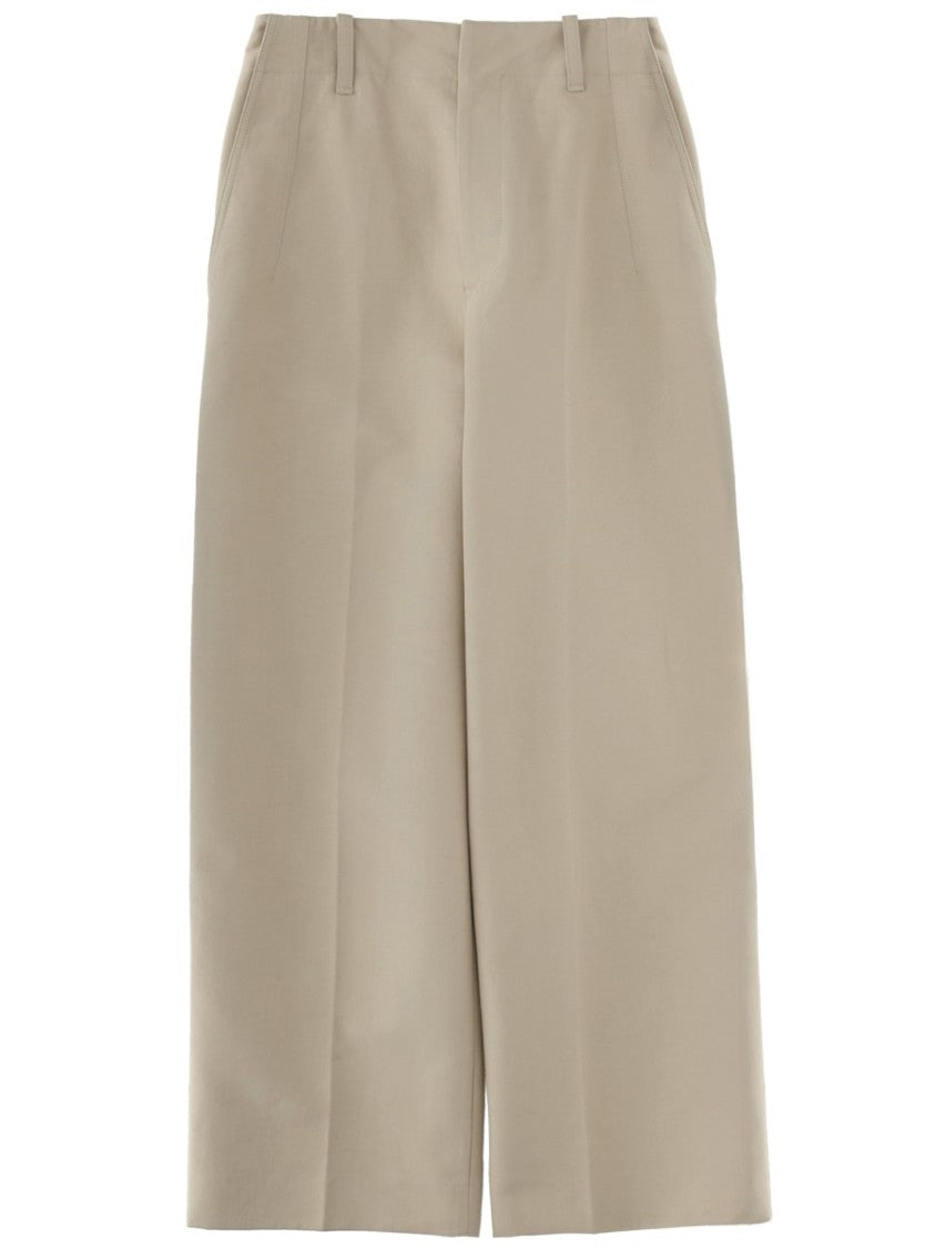 Jacquemus Straight-Leg Smooth Front Pleats Pants