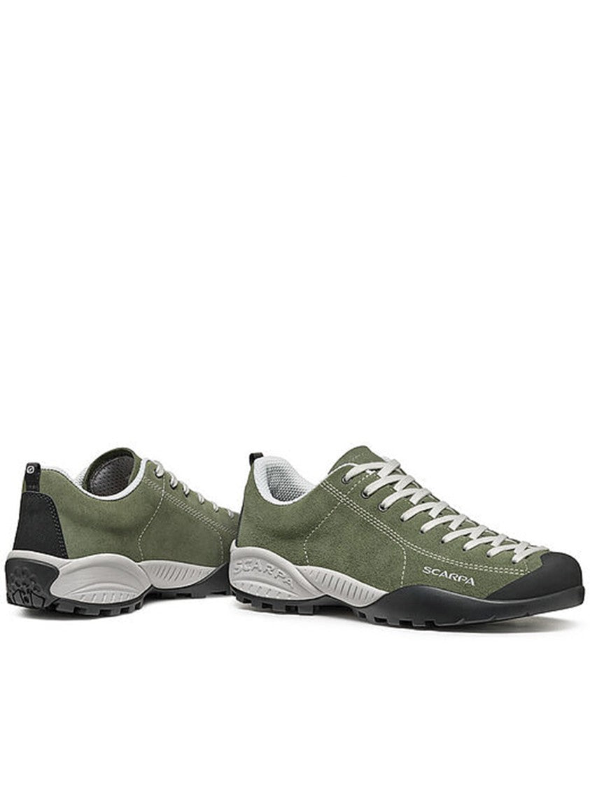 Scarpa Water-Repellent Suede Sneakers With Extended Lacing And Vibram Sole