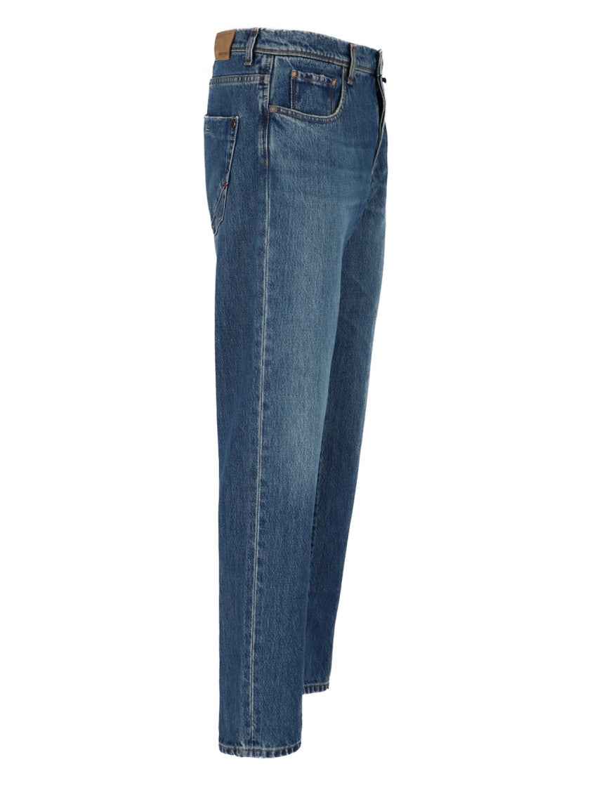 Incotex Straight-Leg Jeans With Traditional Five-Pocket Design