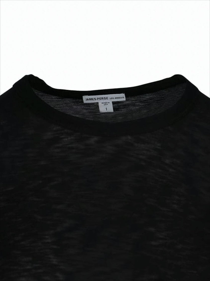 James Perse Long-Sleeved Velvet Top With Fitted Silhouette
