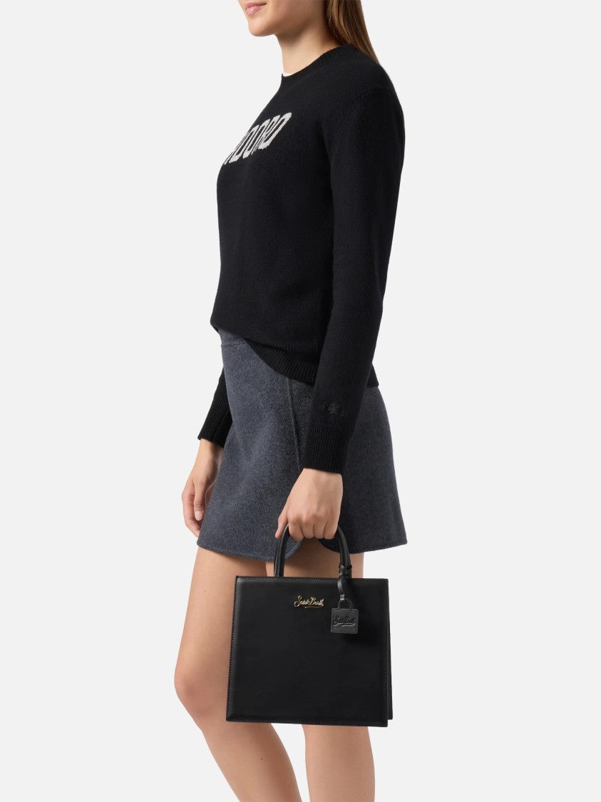 Mc2 Saint Barth Compact Midi Tote Bag With Rectangular Silhouette