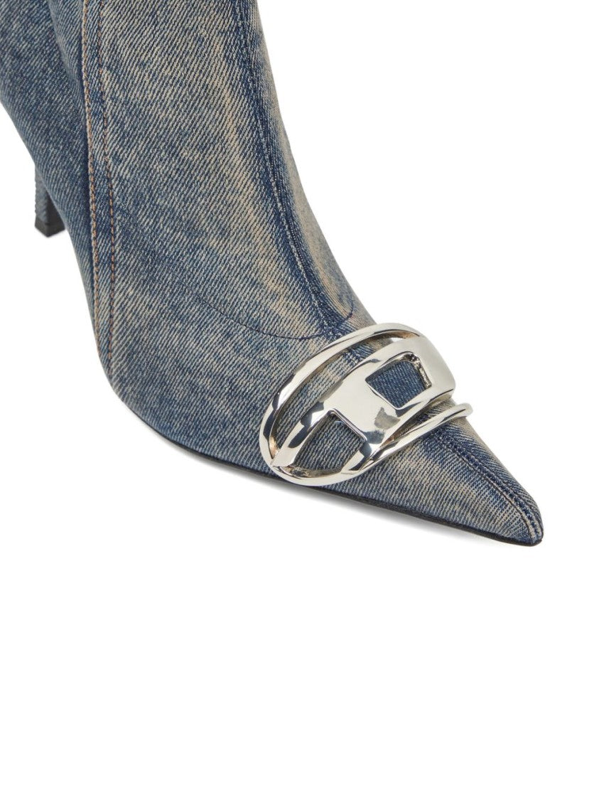 Diesel Knee-High Denim Boots