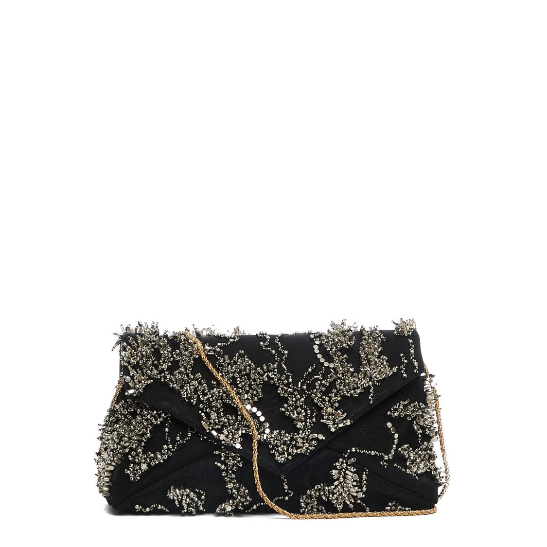 Dries Van Noten Intricately Embellished Black Handbag