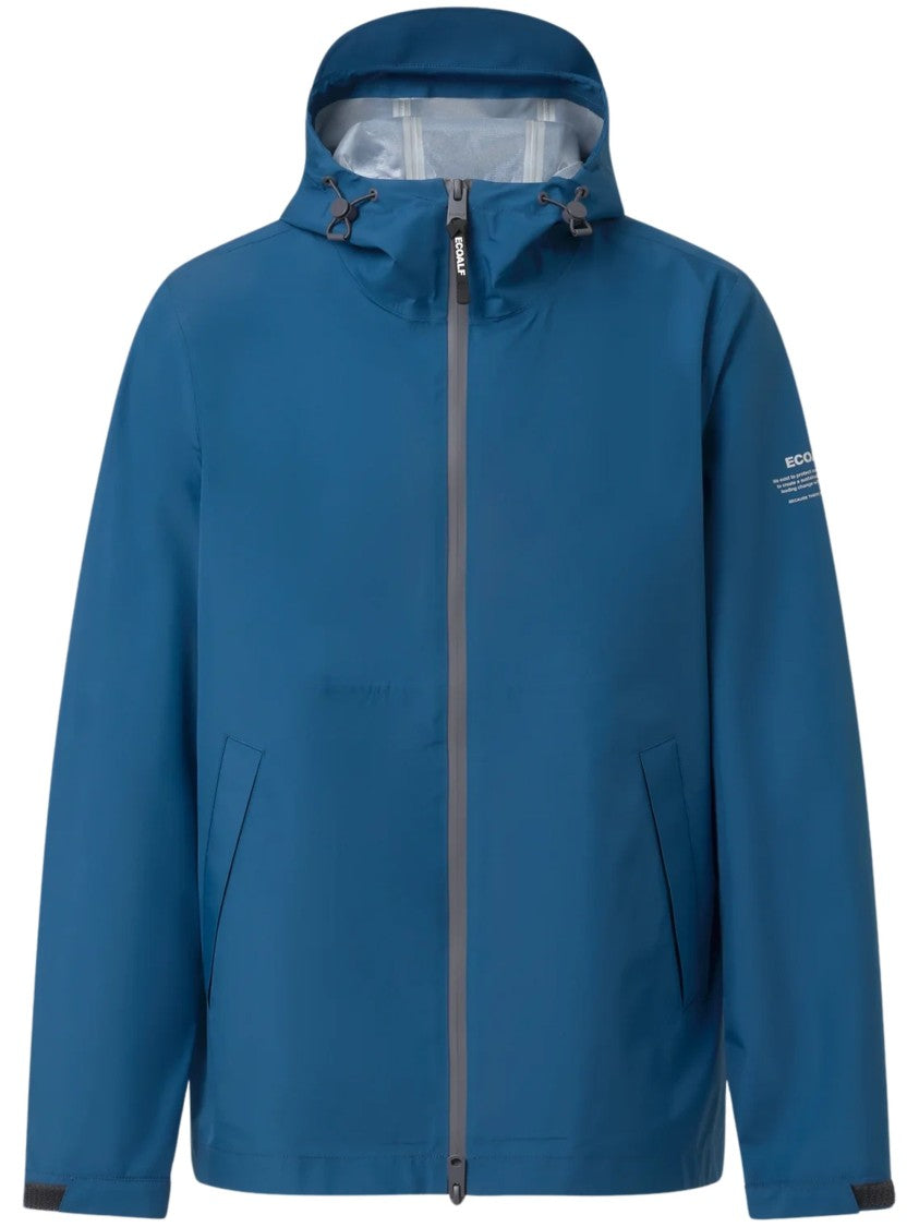Ecoalf Blue Diluvio Hooded Jacket