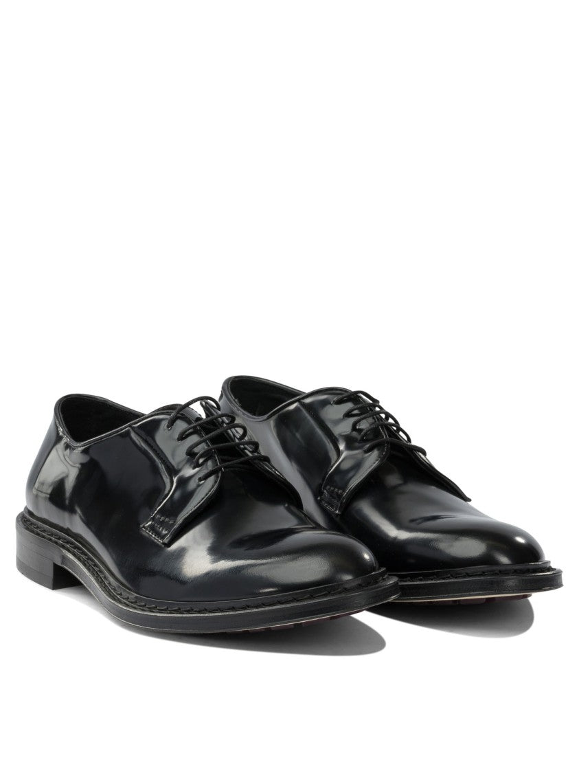 Sturlini Polished Leather Lace-Up Shoes With Classic Design
