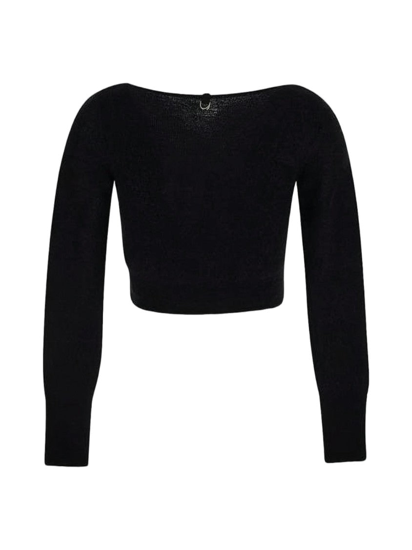 Jacquemus Cropped Cardigan With Deep V-Neckline And Button Closure