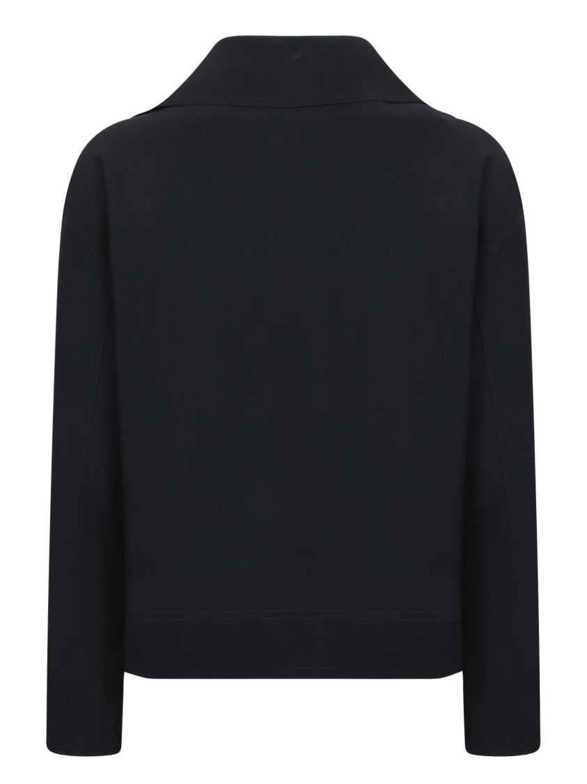 Herno Biker Jacket With Asymmetrical Zip Closure