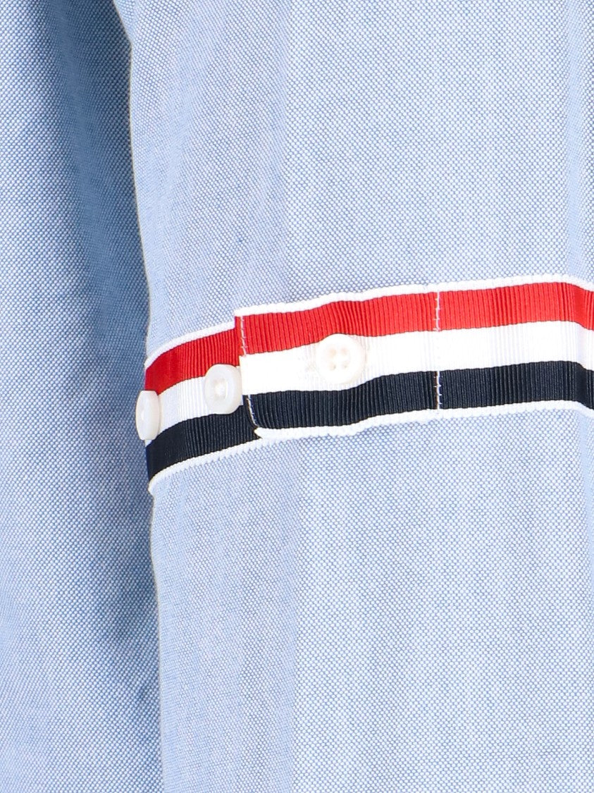 Thom Browne Tricolor Detail Shirt – Light Blue