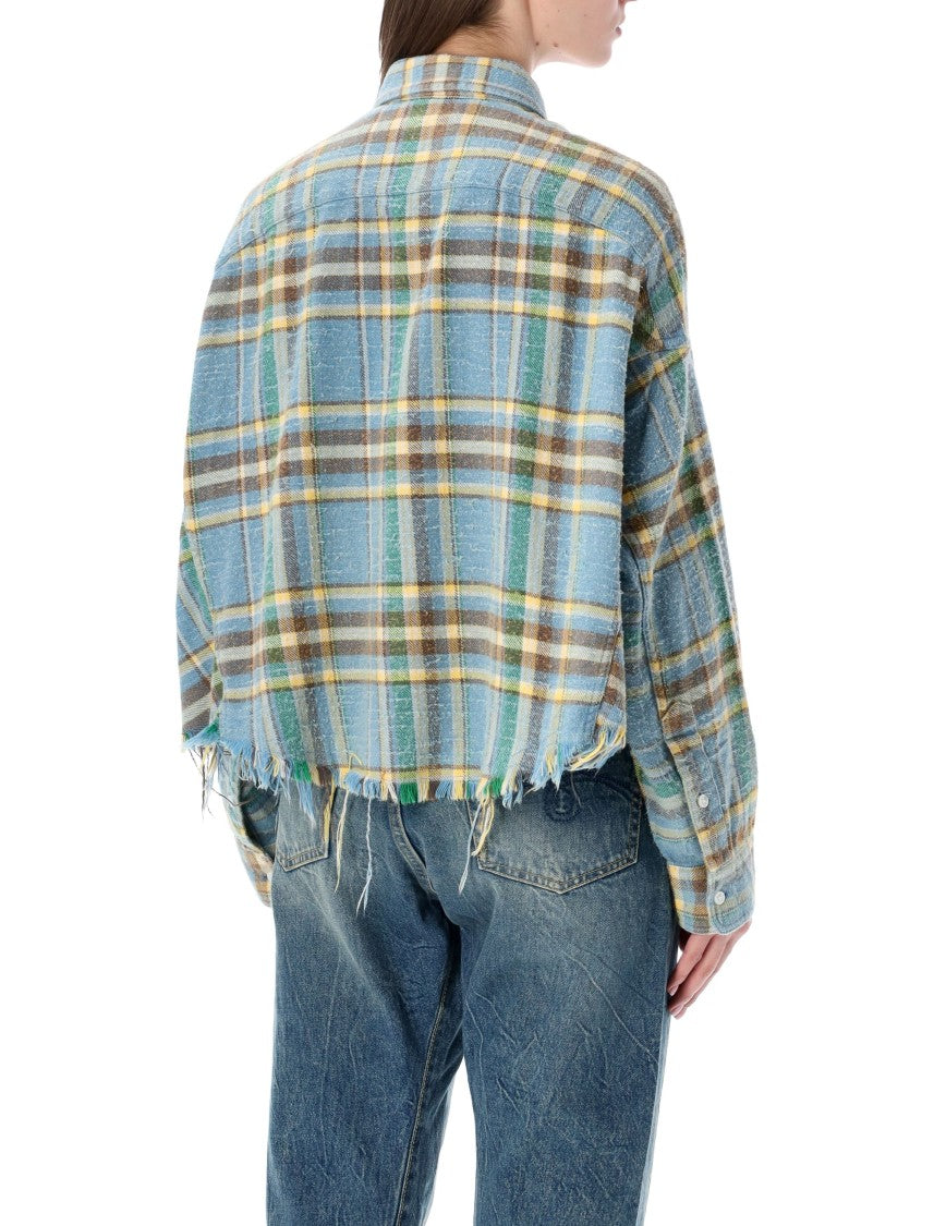 R13 Cropped Work Shirt