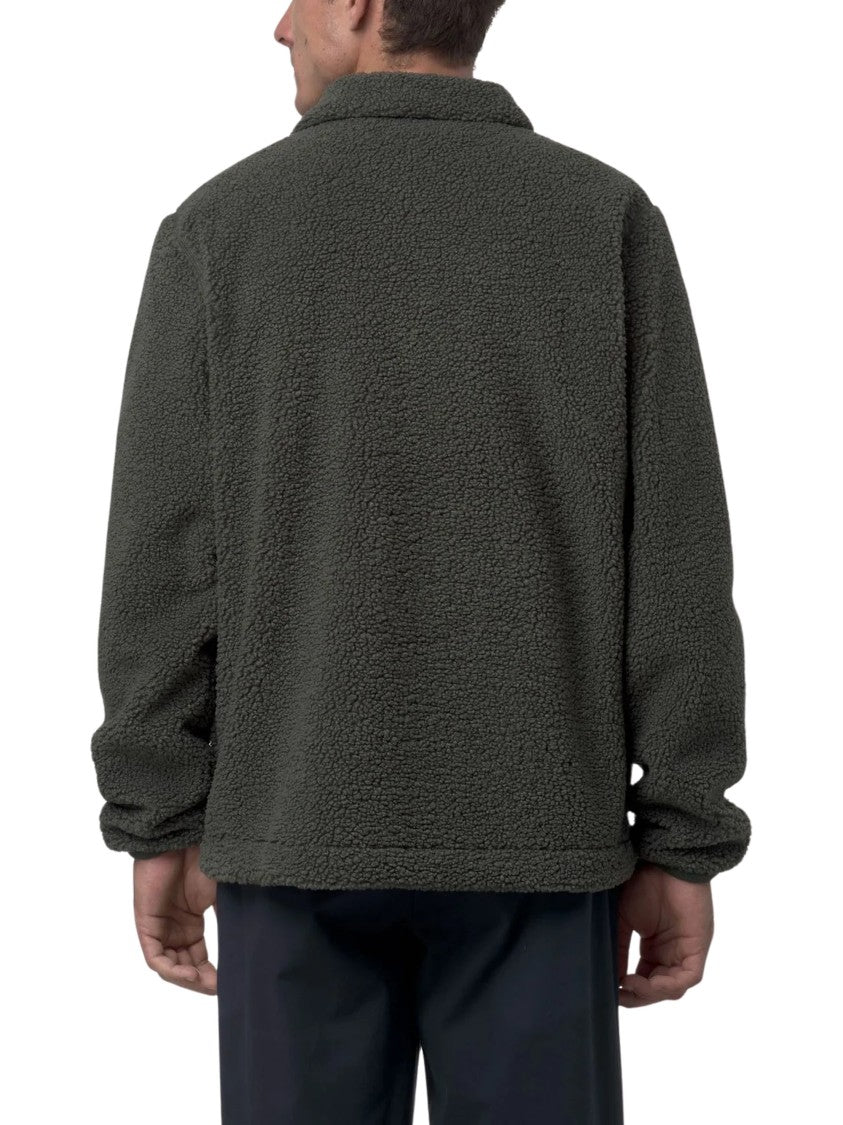 K-Way Cameron Grey Sherpa Polar Fleece Jacket