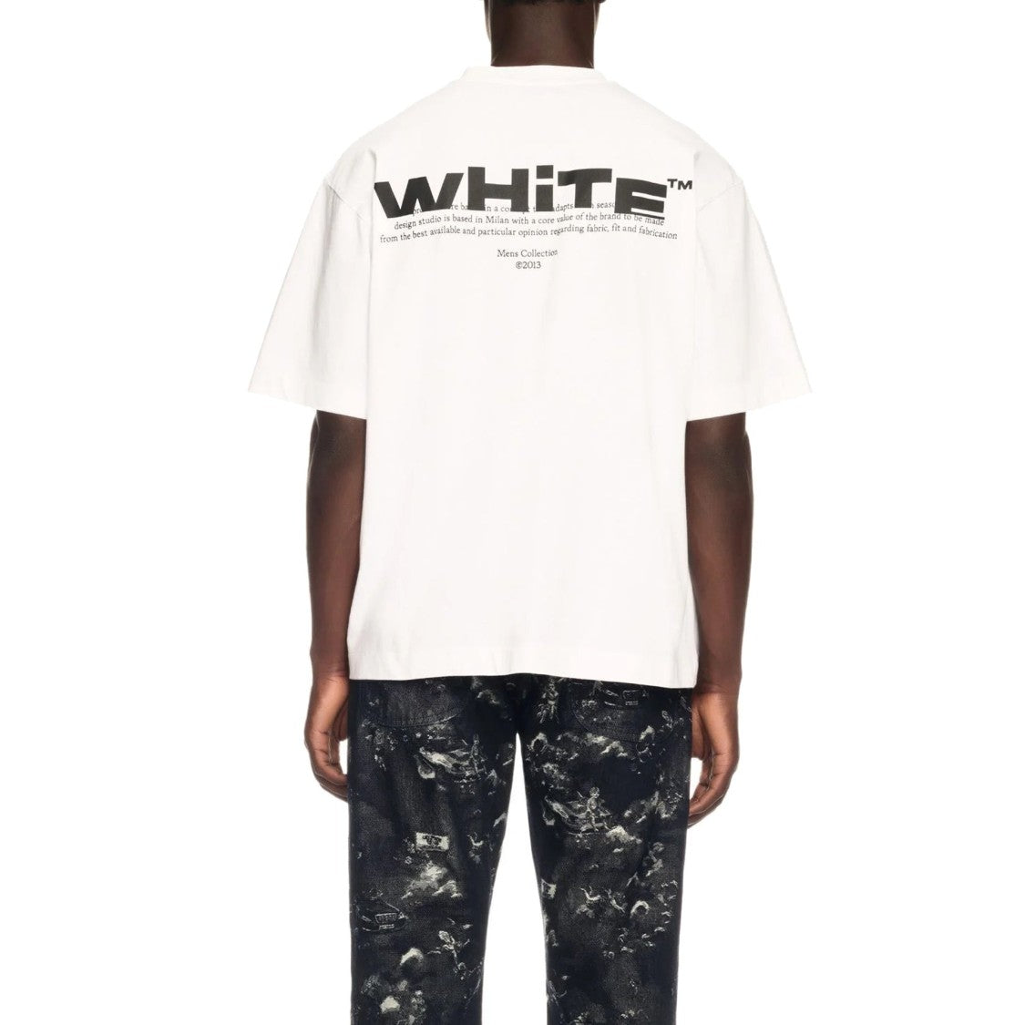 Off-White Contrast Logo Print Off-White T-Shirt